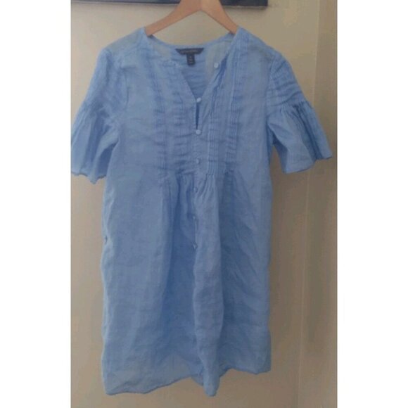 Banana Republic Ramie Pintuck Dress - Picture 2 of 10